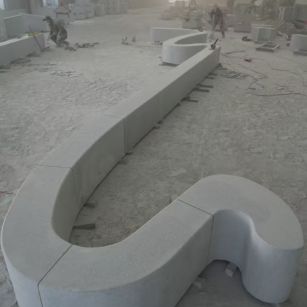 宁夏 花岗岩整石坐凳拼装