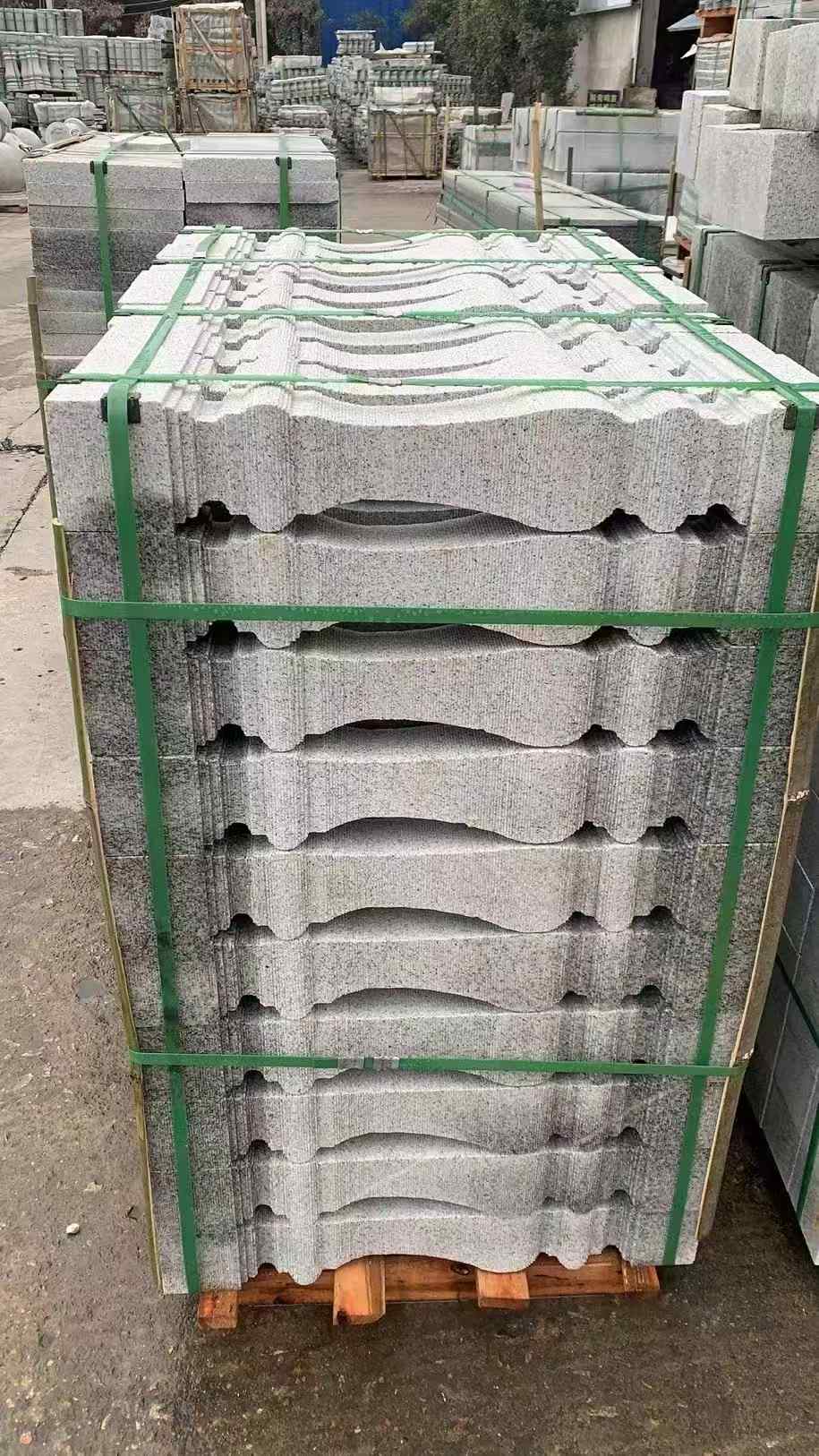 宁夏 芝麻白方形拉丝面，栏杆花瓶柱
