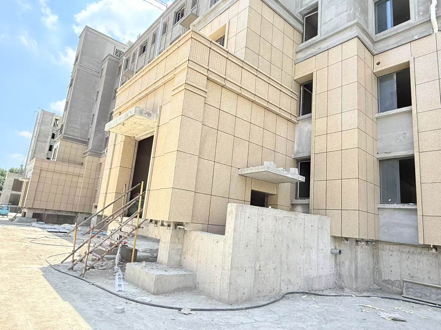 宁夏 黄金麻干挂，工地实拍