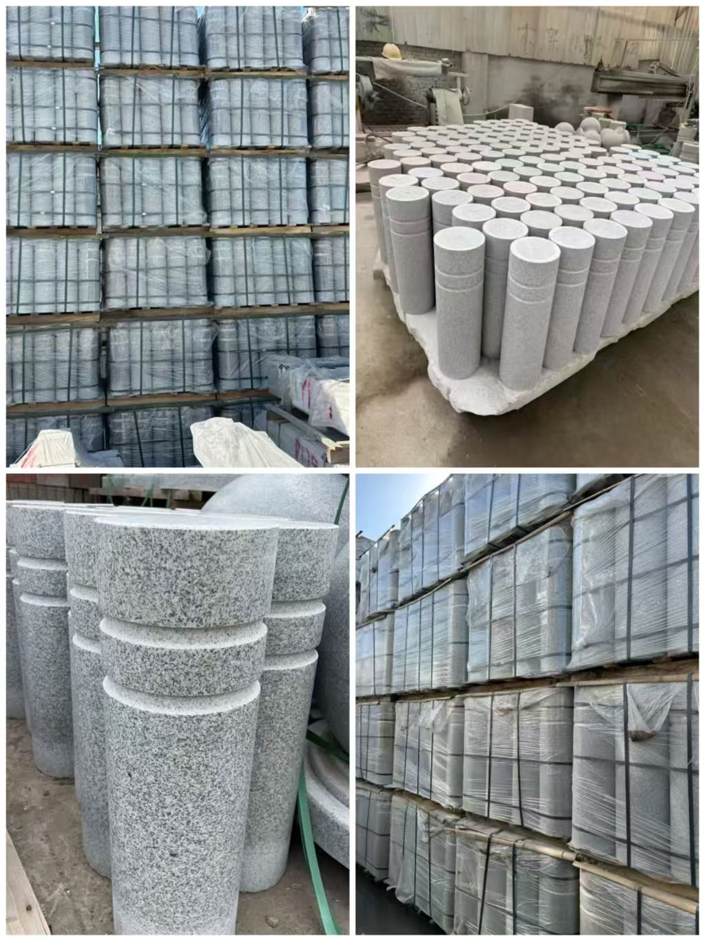 宁夏 芝麻白花岗岩挡车柱、隔离柱多少钱