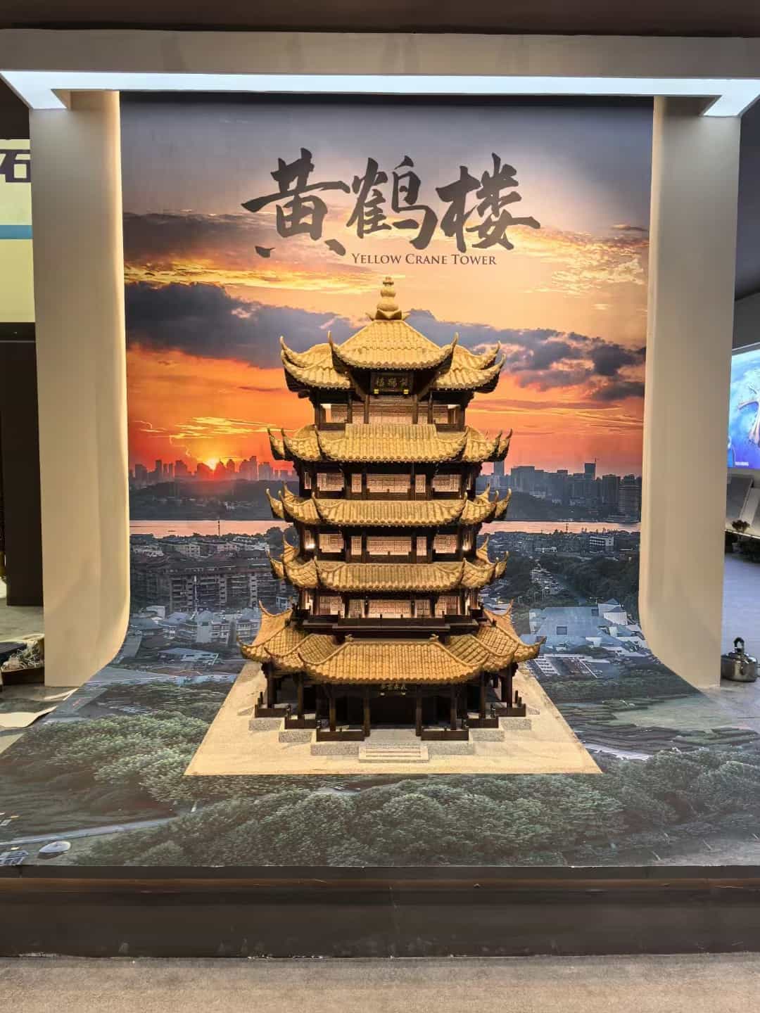 宁夏仿古石文创作品-黄鹤楼