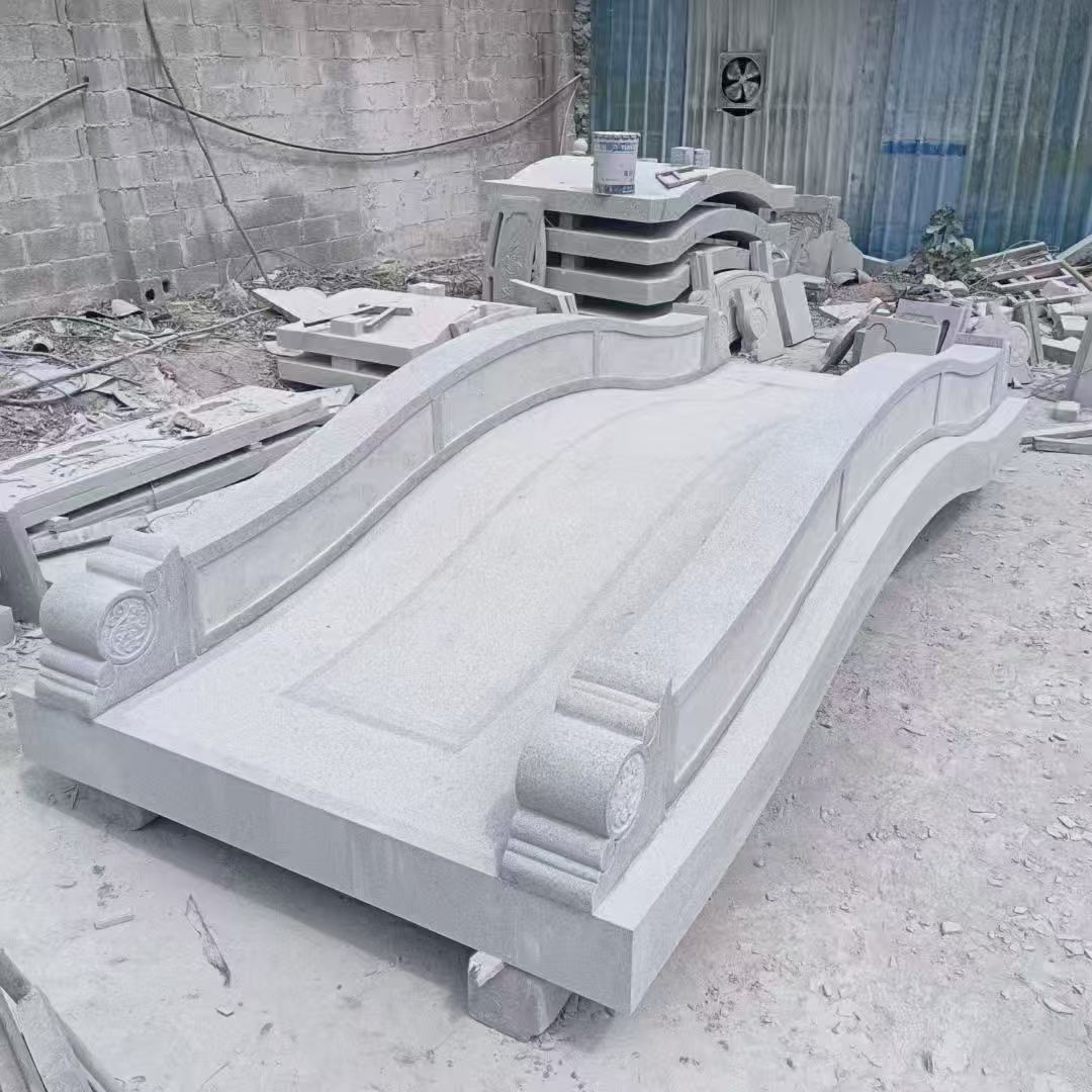 宁夏 芝麻灰花岗岩园林景观 小石桥