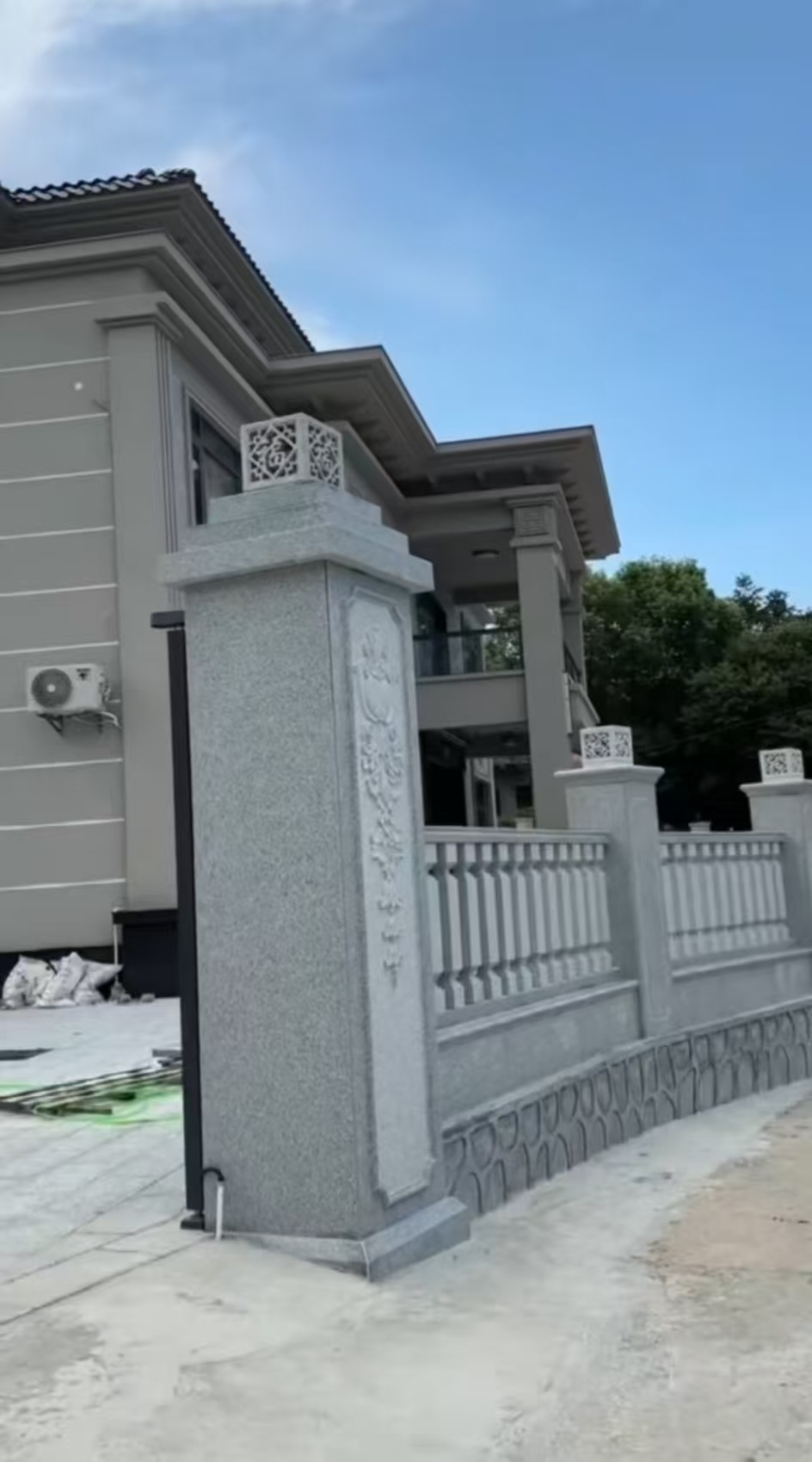 宁夏 芝麻白别墅围墙栏杆，私人订制