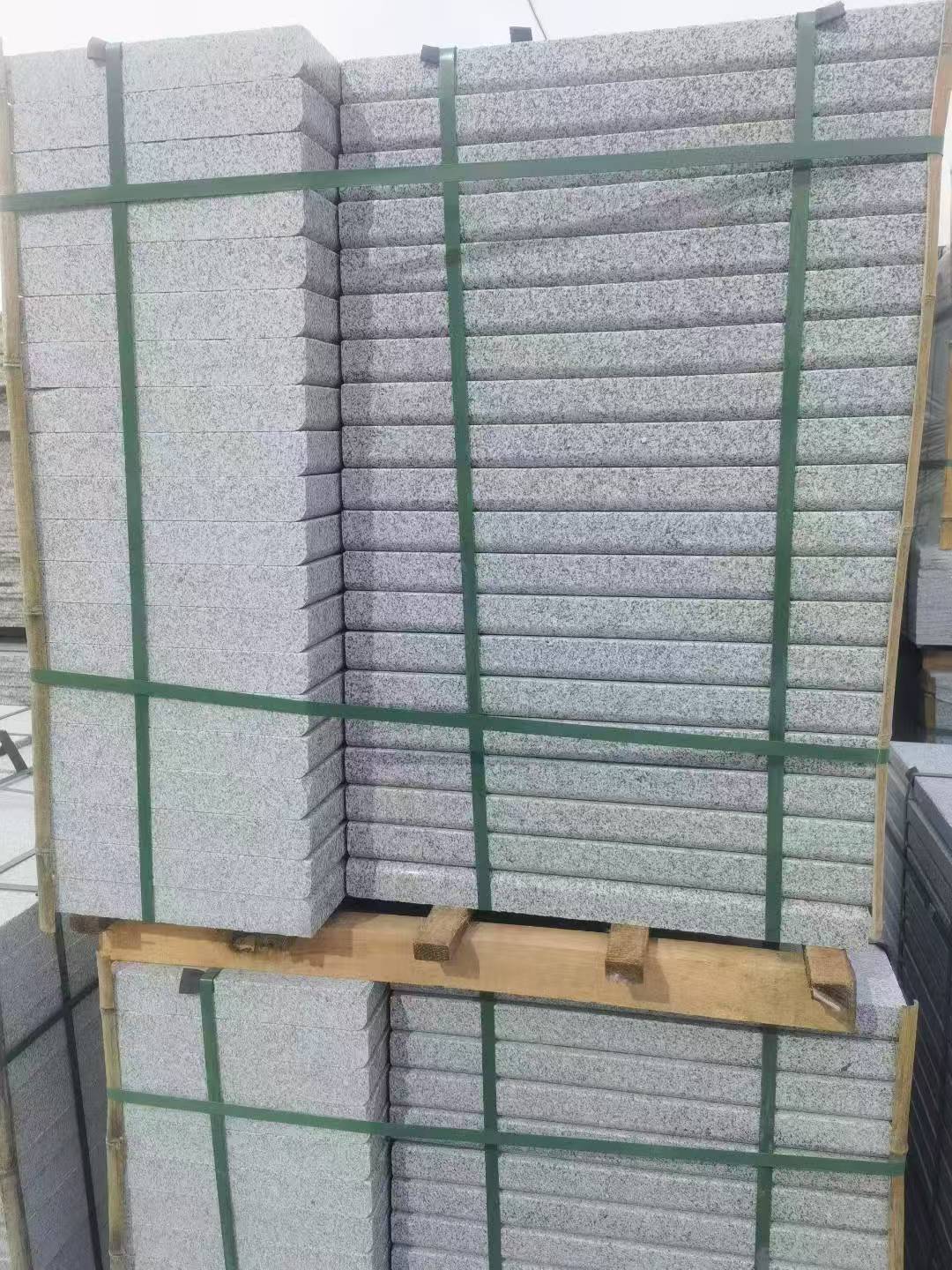 宁夏 5公分芝麻白，倒斜角，室外楼梯踏步