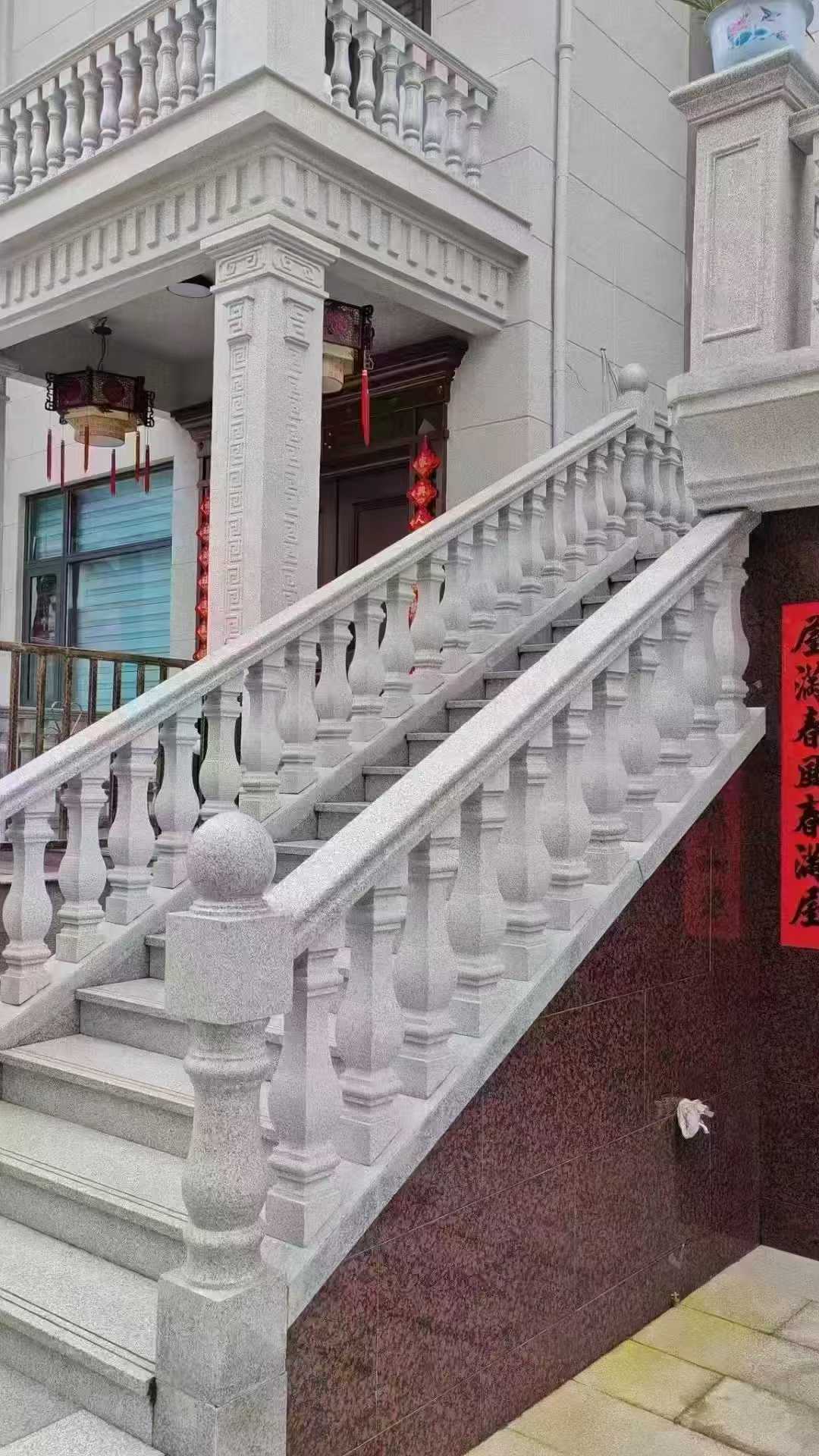 宁夏 天然石材 阳台庭院护栏、栏杆